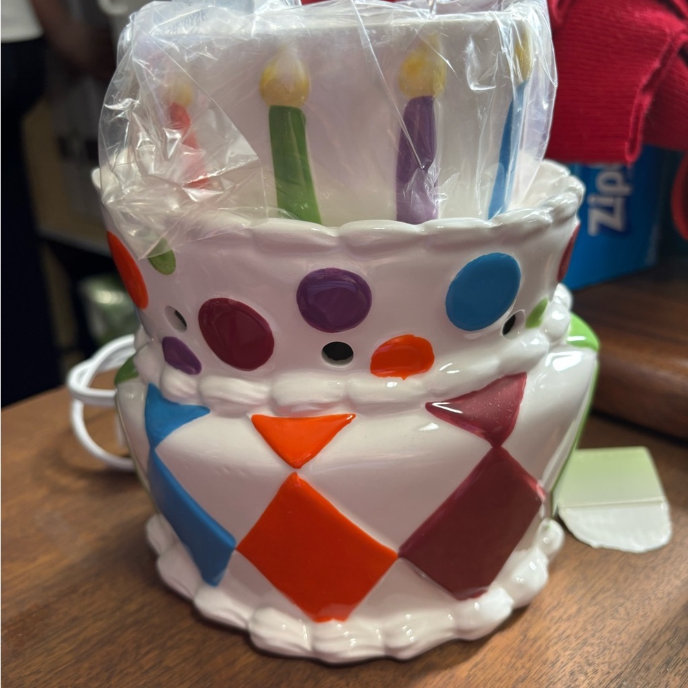 Scentsy White and Red Cake Candles Party Supplies